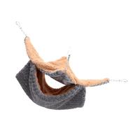 BESPORTBLE Pet Bed Double Layer Velvet Warm Chinchilla Hammock for Small Pets Like Hamsters Rats