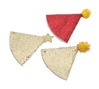 BESPORTBLE Pet Birthday Party Hat Set 3pcs Party Hats for Boys and Girls Dogs Cat Elastic Rope