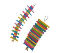 BESPORTBLE Pet Bite Toy 2pcs Parrot Chewing Blocks for Healthy Pet's Teeth Random Color