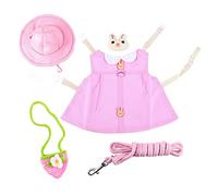 BESPORTBLE Pet Bunny Vest Costume Set with Leash Cute Outfit for Pets Includes Hat Brooch and Hanging Bag Breathable and Wear-resistant Design for Dressing up Cats and Dogs