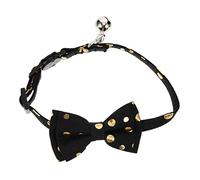 BESPORTBLE Pet Collar Adornment Bow Tie Collar Gold Leopard Washable Double Bow for Cats Dogs Christmas