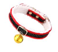 BESPORTBLE Pet Collar Xmas Collar for Dog and Cat Christmas Style with Jingle Bell, Red Felt Material, Sound and Decorative Color Color for Walking Dogs Outdoors