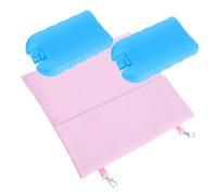 BESPORTBLE Pet Cooling Bag for Small Animal Cages Pink Summer Ice Pouch Holder with Cold Pack Comfortable Cooling for Rabbit Bunny Hamster Guinea Pig Chinchilla Cage Accessories Indoor Use