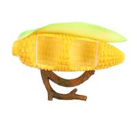 BESPORTBLE Pet Eating Bowl Parrot Corn Shaped Pet Feeder Bird Feeding Bowl for Indoor and Outdoor Use Made of Material