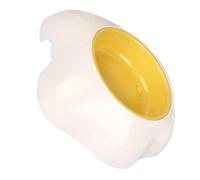 BESPORTBLE Pet Feeding Bowl Container Stable Design for Easy Feeding for Kittens and Puppies White Single Bowl