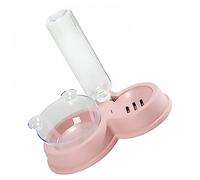 BESPORTBLE Pet Food Bowl Water Dispenser 500ml Ear Shape Auto Water Feeding for Cats and Dogs Space-saving Design