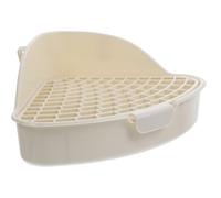 BESPORTBLE Pet Litter Box for Small Animals Corner Toilet Tray White Bunny Rabbit Guinea Pig Potty Trainer Suitable for Hamsters and Little Pigs