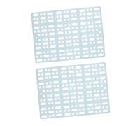 BESPORTBLE Pet Mat Plastic Rabbit Foot Pads with 4 Fixed Tabs Blue 2pcs for Cage Playpen Protection Small Pet Foot Mats