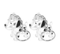 BESPORTBLE Pet Memorial Keepsake Box 2Pcs Capsule with Puppy Shape for Hair and Whisker Storage, Designed for Honouring Pets and Grief Support