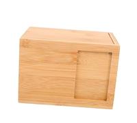BESPORTBLE Pet Souvenir Box Puppy Dog Cinerary Case Cremation Urn Small Pet Urn Rabbit Casket Dog Ashes Keepsake Hamster Pet Cinerary Casket Pet Memorial Rabbit Bamboo Khaki