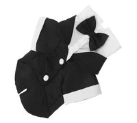 BESPORTBLE Pet Tuxedo for Small Dogs and Cats Formal Wedding Attire with Bow Tie Easy Wear Party Suit for Dinner Cosplay Birthday Groom Costume Charming Multi-event Outfit