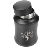 BESPORTBLE Pet Urn for Dog Cat Ashes Stainless Steel Keepsake Cinerary Container Medium Black Memorial Casket for Remembering Your Beloved Pet