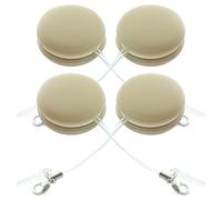 BESPORTBLE Phone Screen Cleaner Cloth Silicone and Pp Material with Lanyard 4pcs Macaron Shape Lightweight for Removing Fingerprints and Cleaning Electronic Devices