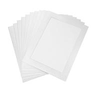 BESPORTBLE Photo Mat Cardboard Frames 10pcs Silver A4 Mat Boards with Protective Film and Adhesive for Wall Photo Display and Picture Matting Mounting at Home