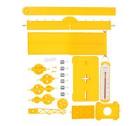 BESPORTBLE Physics Pulley Block and Lever Science Experiment Kit, Lab Holder Pulley with Rope, Friction Mechanics Teaching Set for Middle and Primary School Stem Learning