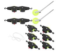 BESPORTBLE Physics Pulley Set for Stem Classroom Kit Fixed and Movable Pulleys with Rod Mount High School Science Lab for Force and Motion Experiment and Teacher Demo