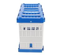 BESPORTBLE Pigeon Carrier Cage with Side-Opening Door 32X16.5X24.5Cm, Plastic Racing Pigeon Transport Box for Training, Travel, and Club Use, Portable Bird Basket for Beginners