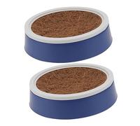 BESPORTBLE Pigeon Nest Egg Bowl and Coir Cushion Pad Set, Plastic Bird Nest Accessory Brown Nesting Mat, 4pcs Breeding Supplies for Pigeons and Doves