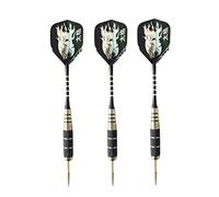 BESPORTBLE Pin Type Needle Tipped Aluminum Rod Flights 22g Darts Set Drop-resistant Tiger Pattern Tail Wings