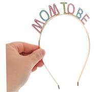 BESPORTBLE Pink Mom Sash Kit with Crown Headband and Dad Badge Comfortable Lightweight Shower Girl Decorations Versatile Keepsake for Maternity Photo Props and Gender Reveal Parties