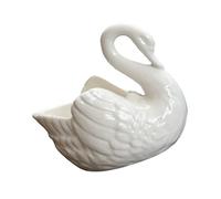 BESPORTBLE Pink Vase Swan Shaped Ceramic Flower Pot with Fine Workmanship and Lightweight Design, for Succulent Planting in Office or Yard, Elegant Swan Planter Ornament for Home Garden