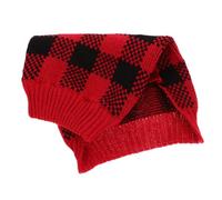 BESPORTBLE Plaid Dog Christmas Sweater Knitting Pet Coat for Small Dogs Warm Pet Winter Outfit