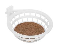 BESPORTBLE Plastic Bird Nest 2pcs with Coconut Fiber, Hollow Circular Hanging Cage Hut for Pigeon and Finch Breeding at Home and Aviary