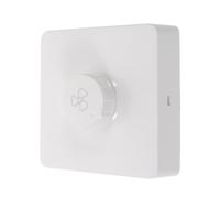 BESPORTBLE Plastic Ceiling Fan 10a Electronic Speed Controller Speed Adjuster Wall Switch with Rotary Knob and Flame-retardant Housing, for Single Phase Capacitor Ceiling Fans, for Living