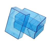 BESPORTBLE Plastic Cigarette Case Cigarette Box Holder with 20 Capacity 3pcs Lightweight and Compact Design, Blue for Travel and Business Meetings