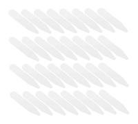 BESPORTBLE Plastic Collar Stays Shirt Stays White Collar Inserts Nylon Dress Shirt Support 100pcs 50.8x10x0.8mm