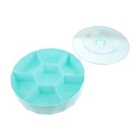 BESPORTBLE Plastic Green 7 Compartment with Lid Snack Box for Office