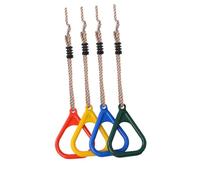 BESPORTBLE Plastic Gymnastic Rings Red for Full Body Strength Training Fitness Accessories Color Random Workout Rings for Muscle Building and Bodyweight Exercises Random Color