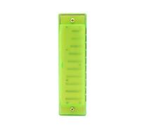BESPORTBLE Plastic Harmonica Music Instrument for Beginners Green Educational with Tone Small Diatonic Design for Blues Folk Pop Learning and Early Musical Development