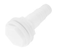 BESPORTBLE Plastic Thru Hull Connector Fitting Straight Boat Water Drain Fitting for Plastic Hulls Scupper Valve for Yacht Rv Truck Interior Hose