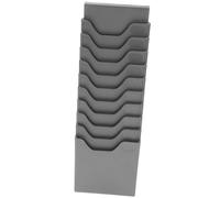 BESPORTBLE Plastic Time Card Holder Rack with 10 Slots Sturdy and Practical Design Retractable Storage Shelf Suitable for Home and School Use