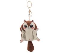 BESPORTBLE Plush Flying Squirrel Keychain Charm Cute Stuffy Toy for Backpacks Handbags Animal Pendant Squirrel Plush Toy