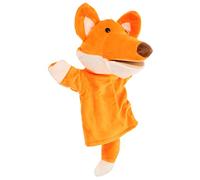 BESPORTBLE Plush Fox Hand Puppet Soft Cartoon Animal for Parent Interactive Storytelling Educational Plush Hand Puppet for Imaginative Play and Communication Skills Development