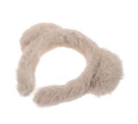 BESPORTBLE Plush Khaki Bear Ears Headband for Women Furry Makeup Hair Band with Adorable Ear Details Versatile for Daily Wear Parties Travel Soft Comfortable Autumn Accessory