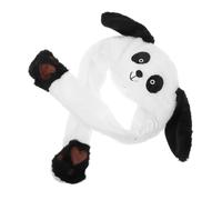 BESPORTBLE Plush Panda Hat with Moving Ears Soft Cartoon Jumping Ears Cap for Fits Cute Party Dress Up Accessory Warm and Comfortable Festival Gift