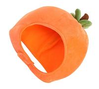 BESPORTBLE Plush Persimmon Shape Party Hat Cosplay Costume Accessory Comfortable Lightweight for Carnival Fancy Dress Role Play and Photo Props