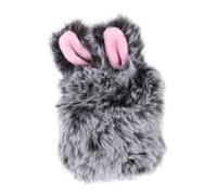 BESPORTBLE Plush Rabbit Ear Wireless Earphone Carrying Case for Cute Fluffy Protective Cover with Shockproof Anti-slip Impact-resistant Design Portable for Travel Use