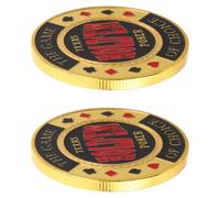 BESPORTBLE Poker Card Guards Metal 2pcs Lightweight Card Protectors for Men’s Poker Game Table Souvenir Accessories