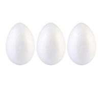 BESPORTBLE Polystyrene Eggs 15 cm Easter Foam Eggs 15cm Easter Egg Polystyrene Eggs 15cm Foam Egg 15cm Big Polystyrene Eggs 3pcs 15cm Easter Foam Eggs White Eggs Polystyrene Eggs For Craft