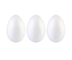 BESPORTBLE Polystyrene Eggs 15 cm Easter Foam Eggs 15cm Easter Egg Polystyrene Eggs 15cm Foam Egg 15cm Big Polystyrene Eggs 3pcs 15cm Easter Foam Eggs White Eggs Polystyrene Eggs For Craft
