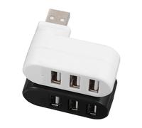 BESPORTBLE Port USB 2.0 with Built-in Engineering Chip 2pcs Hub Multi USB Port Splitter Adapter for Efficient and Stable Data Transmission, Plastic Material, Compact Design Suitable