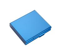 BESPORTBLE Portable Aluminum Clamshell Cigarette Case for Regular Cigarettes Lightweight Tobacco Holder with Anti-Crush Design Blue Protective Carry Case for Smoking