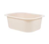 BESPORTBLE Portable Changing Table Tub for Baby, Thickened Pp Plastic Basin, Safe and Sturdy, Beige, Suitable for Baby Changing Table and Wash Butt, Lightweight and Not Easy to Deform