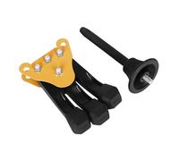 BESPORTBLE Portable Clarinet Stand with Foldable Tripod Legs and Stable Yellow Base for Flute and Clarinet Music Stand for Performances and Practice Sessions