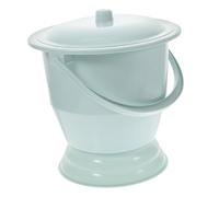 BESPORTBLE Portable Commode Bucket 4L with Handle Lid, Lightweight Plastic Urinal Pot for Elderly Adults, Suitable for Bedroom, Camping, Travel, Night Use