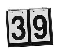 BESPORTBLE Portable Flip Scoreboard with Stand Multi-sport Score Counter for Volleyball Basketball Football Tennis Baseball Soccer Easy-read Double Color Display Lightweight Tabletop Score